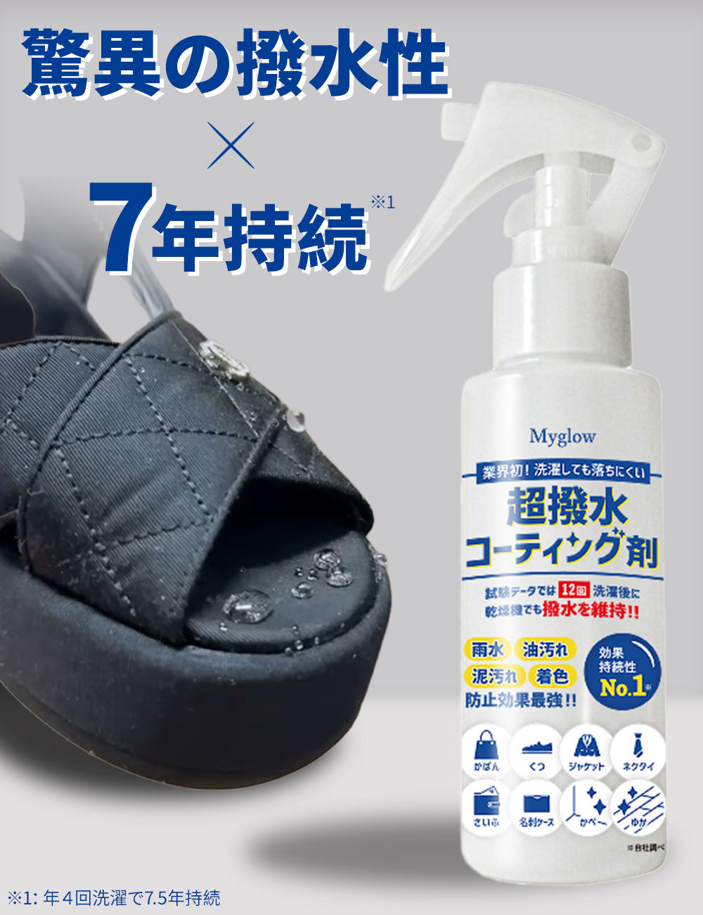 【靴用】超撥水コーティング剤 100ml(4~5足分)